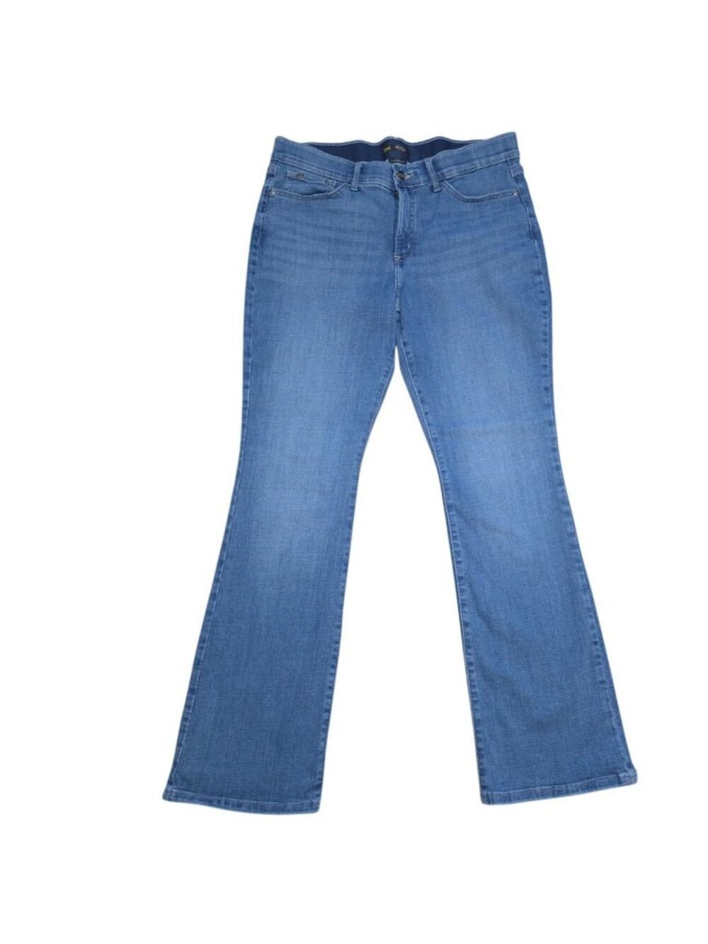 Lee Flex Motion Bootcut Jeans Size 14M Mid Rise Light Wash Stretch Denim